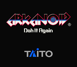 Arkanoid - Doh It Again (Europe) Title Screen